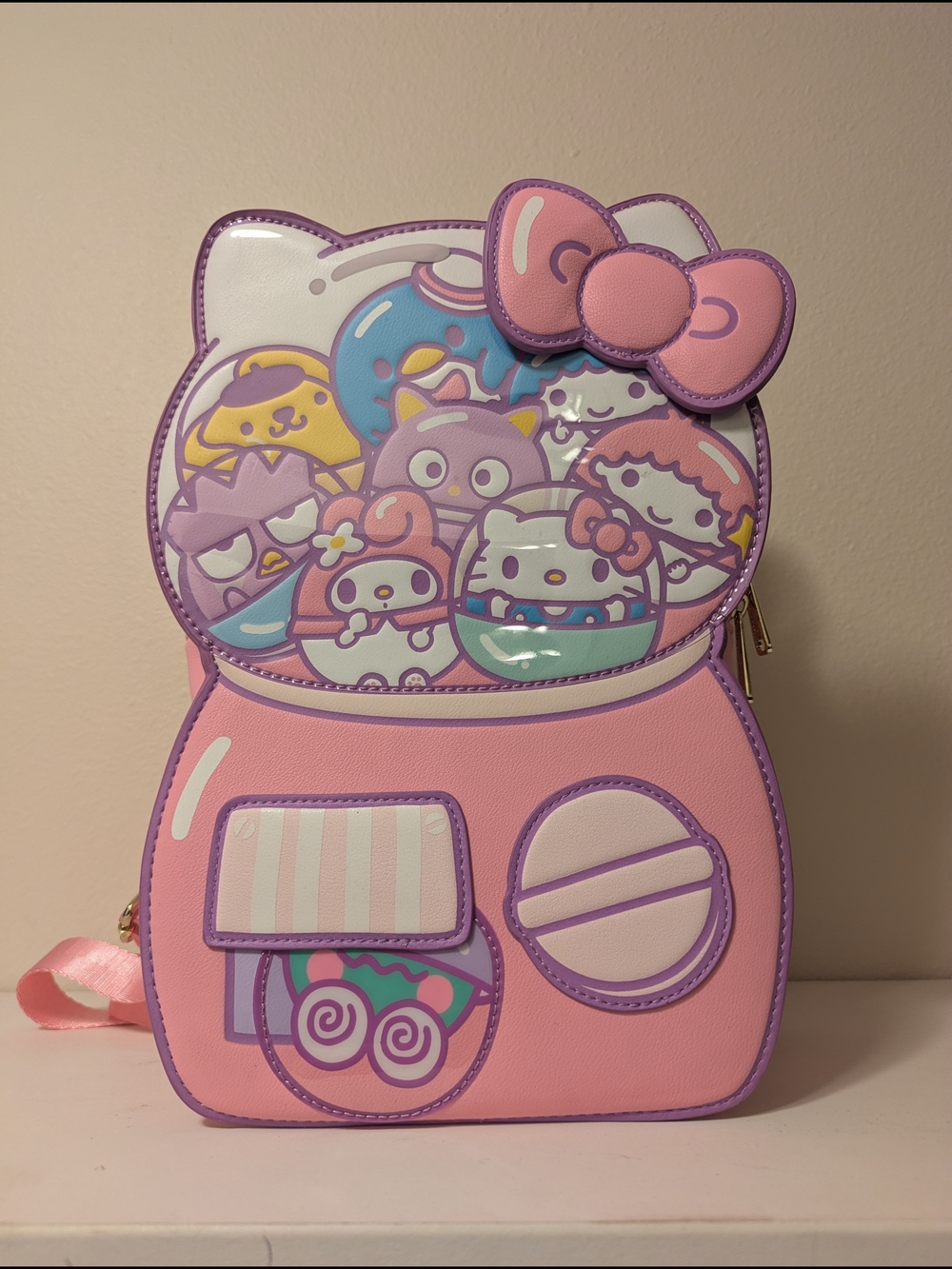 Hello Kitty Gumball Machine Crossbody Bag - Pink & Purple